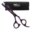 Kit Tijeras Microdentada + Pulir Pointcut Titanio Purple 6 3