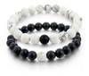 Distancia Pulseras Parejas/amigos Negro Blanco Paquete De Pi 0