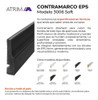 Contramarco / Zocalo Pvc Eps Atrim Soft 70 Mm Negro X 2,5 M 2