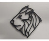 Kit 4 Quadros Vazado Leão Aguia Urso Dragão Decorativo 50x50 3