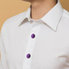 2 Peças De Abotoaduras Masculinas Clássicas, Camisas Redonda 6