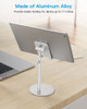 Soporte Para Telefono Celular Ajustable Plateado 5