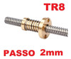 Kit Fuso Tr8 300mm Passo 2 Com Anti Folga+ Kp08 + Acop 5x8mm 2