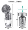 Lanterna De Acampamento Solar Com Ventilador, Carregamento D 6