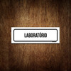 Placa De Sinalização Setor - Laboratório (23x9) 1