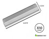 Caja X10u. Hojas Acero Inoxidable Filo Navaja Afeitadora 6