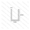 Perfil U 14x40 Aluminio Natural 3mts Avellaneda 1