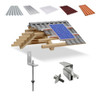 Kit Estrutura Suporte Linha C 01 Placa Solar Viga Madeira 0