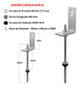 Kit Estrutura Suporte Linha C 01 Placa Solar Viga Madeira 2