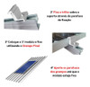 Kit Estrutura Suporte Linha C 01 Placa Solar Viga Madeira 6