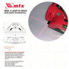 2 Nivel A Laser Com Prumo E Esquadro Horizontal Vertical 1