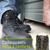 Cadarço Elastico Bota Lock Laces Preto 1