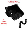 Tanque Para Lavar Roupa 22l Plástico + Válvula + Sifão Kit 1