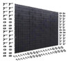 Super Painel P/ Ferramentas Em Plástico Preto C/ 96 Ganchos 0