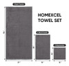Juego De Toallas De Baño Homexcel De Microfibra, 8 Piezas (g 3 Juego De Toallas De Baño Homexcel De Microfibra, 8 Piezas (g 3