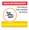 100 Etiqueta Adesivo Rótulo Em Vinil Personalizado 9x9 Cm 1