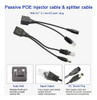 2 Pares De Inyector Y Divisor Poe C Conector Dc 5,5 X 2,1 Mm 1