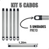 Kit 5 Cabo De Vassoura Aluminio 1,20 Metros Rosca Universal 3