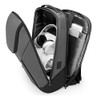 Mochila Impermeable Con Usb Gris (tres Bolsillos) 6