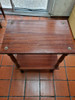 Mesa Auxiliar De Madera Con Ruedas De Dos Pisos 1