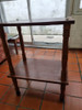Mesa Auxiliar De Madera Con Ruedas De Dos Pisos 2