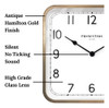 Presentime & Co. Reloj Cuadrado Vintage Anton De 16 Pulgadas 2