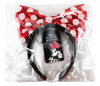 Tiara Laço Vermelho Branco Lantejoulas Minnie - Disney 3
