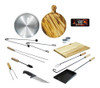 Kit Parrillero 14 Herramientas Pala Atizador Tabla 0