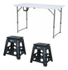 Kit Mesa 1,20m Portátil E Banqueta Step Two Dobrável Nautika 0