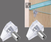 Soporte Transparente Estante Vidrio Madera 5 Unidades Rc 1