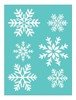 Stencil Navidad Laura Craft Copos De Nieve 1