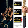 Corda Sisal 38mm 7 Mts Naval Exércicio Funcional Rope Climb 1