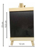 4 Mini Quadro Negro Giz Cardápio Lousa Recado C Cavalete 1