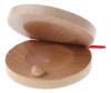 * 1 Par De Instrumento De Castanholas De Madeira De 7 * 1 Par De Instrumento De Castanholas De Madeira De 7