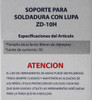 Lupa Soporte Grande 2x 9cm Pinzas Cocodrilo Articulado Htec 4