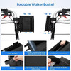 Accesorio De Transporte Para Andadores, Plegable Negro 4
