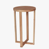 Mesa De Arrime Paraiso Maciza 30 Cms Diam 80 Alto Carilux 2