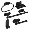 Accesorio Baños S5001c Negro Mate  Perchero  Adhesiva Aries 3