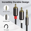 Cable Stereo Miniplug A Doble Rca 2 Metros Premium 1