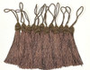 Kit 100 Pingentes Tassel Marrom 9 Cm Elegante Artesanato 0