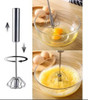 Misturador Batedor Mixer De Ovos E Bebidas Giratório Manual 6