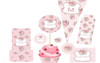 Kit Flores Rosas 15 Años Shabby Chic Rosa Editable 0