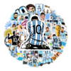 Calcomanías/sticker Seleccion Argentina Messi Pack X10 7x7cm 0