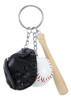Chaveiro De Beisebol Softball Chaveiro Bola Esportiva Preto 3
