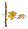 2 Guirnaldas De Hojas De Arce Artificial - Naranja Verde 6