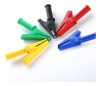 50pcs Que 5 Color Cobre Alligator Clip Aislar Alicates 4mm C 2