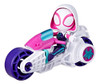 Playset Vehiculo + Muñeco 15cm Ghost-spider Marvel Hasbro 2