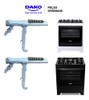 Conj Dobradiças+arrebites Porta Forno Fogão Dako Supreme 1