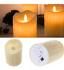 Set 3 Velas Velones Led Calido Efecto Fuego Movimiento Pilas 3