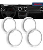 Kit 4 Aros Cromados Difusores Ventilacion Gol Iv / Trend 0